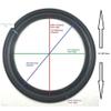 (2) Two 18" Foam Speaker Surrounds w/Speaker Repair Refoam Instruction & Glue view 4