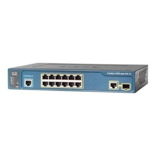 Cisco Catalyst 3560G-24TS-S, Managed Catalyst 3560G, 24-ports, 10/100/1000 Ports & 4 SFP Gigabit Ethernet Ports, IP Base Image, Refurbishe (Renewed)