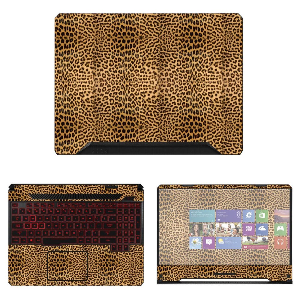 Decalrus - Protective Decal Leopard Skin Sticker for Asus TUF Gaming Laptop FX505 (15.6" Screen) case Cover wrap AStuf_FX505-187