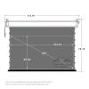 VIVIDSTORM-Movie Screens,Sound Transparent Obsidian Long Focus ALR Deluxe Screen,Electric Tab-tensioned Drop Down Screen,Compatible with Lumen up to 2500ANSI Short Throw Projector,V6JLPALR120H view 2