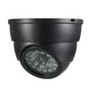 uxcell Fake Security Camera Dummy Dome CCTV with Blinking Red LED Warning Light for Home Outdoor Indoor Black view 1