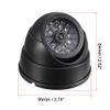 uxcell Fake Security Camera Dummy Dome CCTV with Blinking Red LED Warning Light for Home Outdoor Indoor Black view 2