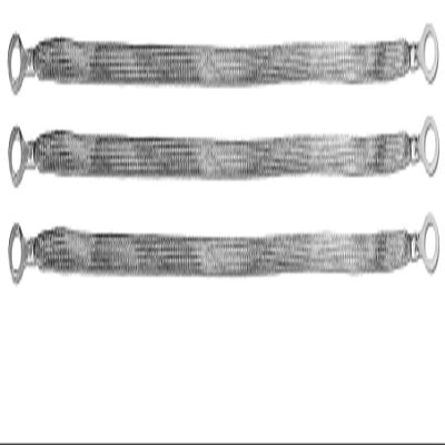 20" x 1/2" Braided Ground Straps (1/2" Ring to 1/2" Ring)-3pcs | Made in USA