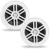 BELVA BMS65WH 500W Peak (250W RMS) 6.5" 2-Way White Coaxial Marine Speakers for Boats/ATV/UTV/SxS/Powersport view 1