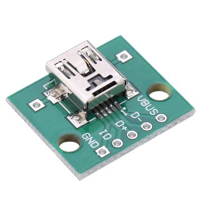 Keenso Mini USB to DIP Adapter Board? 10Pcs Mini USB Board 5P for 2.54mm PCB Board DIY USB Power Supplement