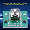Keenso Mini USB to DIP Adapter Board? 10Pcs Mini USB Board 5P for 2.54mm PCB Board DIY USB Power Supplement view 4
