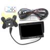 Padarsey 7" TFT LCD Car Rearview Quad Split Monitor,Remote Control, 4 Channels RCA Video Inputs(4-PIN Shockproof Connector) - 12V-24V 800480HD Screen w/Sunshade Anti-Glare view 4