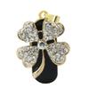 128GB Necklace Shape USB Flash Drive USB Drives Memory Stick Thumb Drives USB 2.0 Disk Pen Drive Date Storage Flash Disk Zip Drive USB Stick USB Drive (Gold Four Leaf Clover) view 3