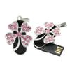 4GB Necklace Shape USB Flash Drive USB Drives Memory Stick Thumb Drives USB 2.0 Disk Pen Drive Date Storage Flash Disk Zip Drive USB Stick USB Drive (Silver Four Leaf Clover) view 1