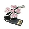 4GB Necklace Shape USB Flash Drive USB Drives Memory Stick Thumb Drives USB 2.0 Disk Pen Drive Date Storage Flash Disk Zip Drive USB Stick USB Drive (Silver Four Leaf Clover) view 2