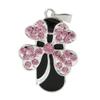 4GB Necklace Shape USB Flash Drive USB Drives Memory Stick Thumb Drives USB 2.0 Disk Pen Drive Date Storage Flash Disk Zip Drive USB Stick USB Drive (Silver Four Leaf Clover) view 3
