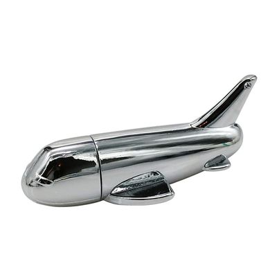 4GB Metal Airplane Shape USB 2.0 Flash Drive Pen Drive Memory Stick USB Stick USB Drive Flash Disk Thumb Drive USB Disk USB Stick U Disk PenDrive (Silver)