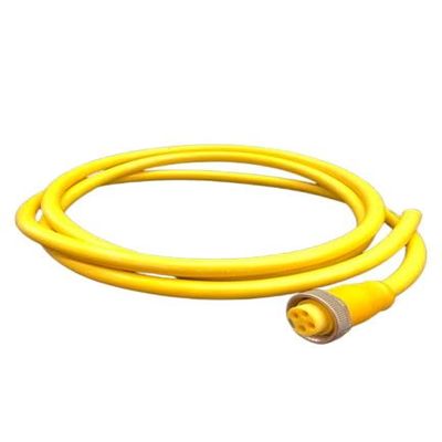 BALLUFF BCC A314-0000-10-003-VX44W6-020 (BCC090W) Connection = 7/8"-Female, 2 M, 4-PIN, Cable = PVC Yellow, Cable Temperature, Conductor Cross-Section 16 AWG, Fixed Routing -40...105 C, Number of