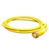 BALLUFF BCC A314-0000-10-003-VX44W6-020 (BCC090W) Connection = 7/8"-Female, 2 M, 4-PIN, Cable = PVC Yellow, Cable Temperature, Conductor Cross-Section 16 AWG, Fixed Routing -40...105 C, Number of view 1