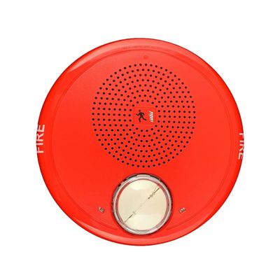 Edwards GCHFRN-S7VMC NO Marking, 70V, RED, Genesis HIGH Fidelity Ceiling Speaker-Strobe, Clear Lens, Visual Multi-Candela
