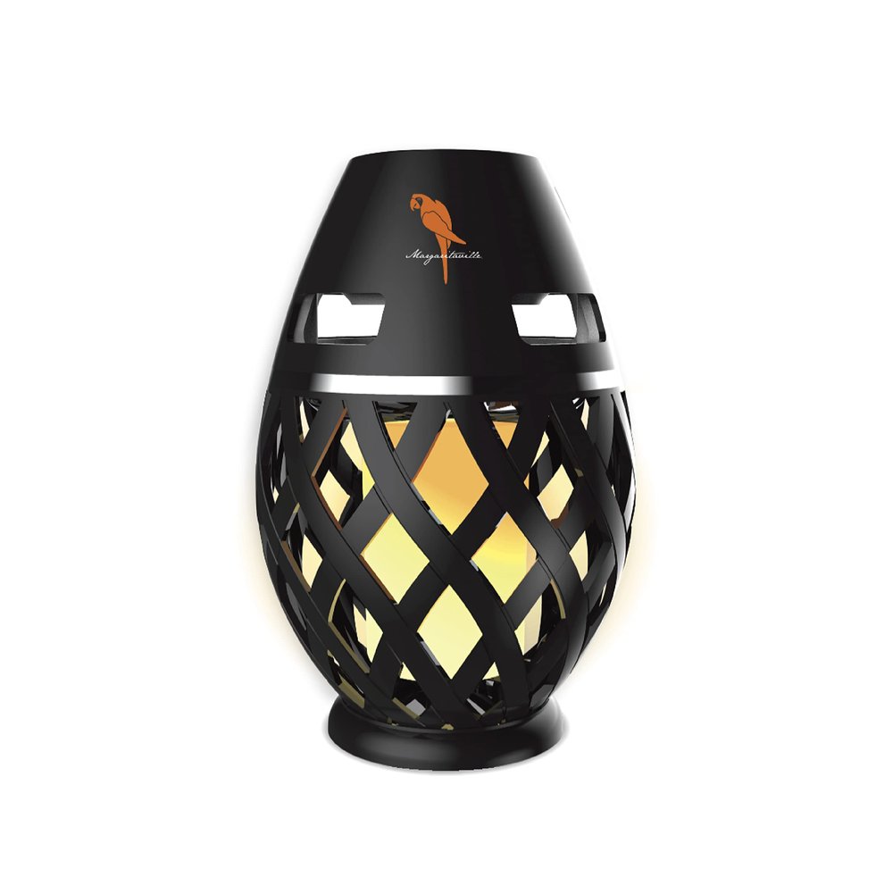 Margaritaville Tiki Torch - Waterproof Bluetooth Speaker, Portable Party Speaker with Flickering LED Lights, Perfect for Travel, Parties, Yards, and Pools 1 Pack