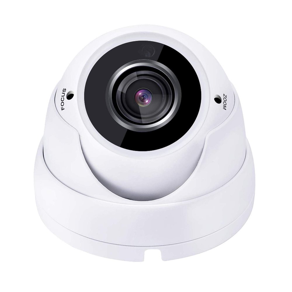 101AV 5 Megapixel 4in1 TVI/AHD/CVI/CVBS(960H) 2.8-12mm Lens Security Surveillance Dome Camera DWDR IR Cut OSD menu for Indoor Outdoor CCTV Home Office (White) (5 pack)