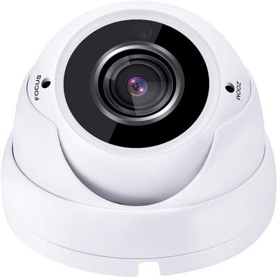 101AV 5 Megapixel 4in1 TVI/AHD/CVI/CVBS(960H) 2.8-12mm Lens Security Surveillance Dome Camera DWDR IR Cut OSD menu for Indoor Outdoor CCTV Home Office (White) (6 Pack)