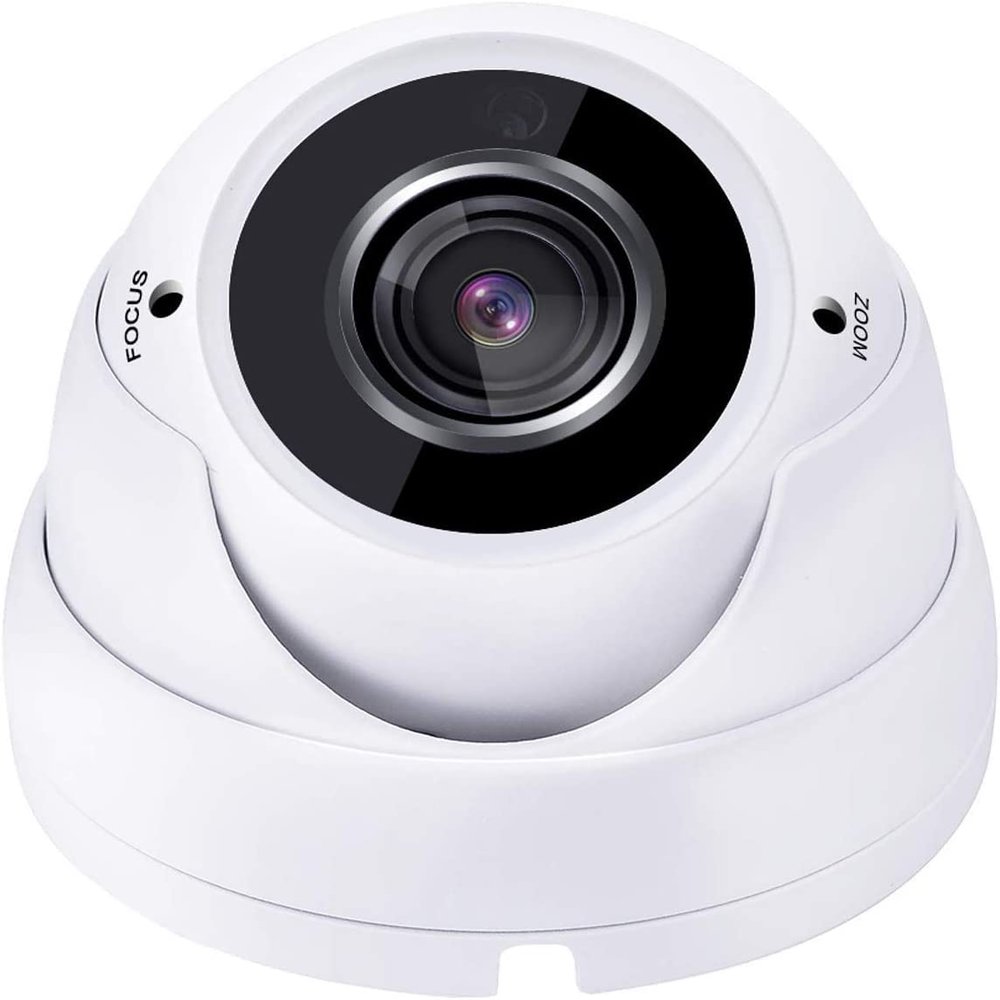 101AV 5 Megapixel 4in1 TVI/AHD/CVI/CVBS(960H) 2.8-12mm Lens Security Surveillance Dome Camera DWDR IR Cut OSD menu for Indoor Outdoor CCTV Home Office (White) (6 Pack)
