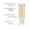 G9 LED Bulb,LED G9 Bulb Dimmable, 75W Halogen Bulb Equivalent, 7W LED G9 Bulbs, G9 Bi-pin Base, 730LM, AC120V, Warm White 3000k (4-Pack) view 3