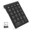 Foloda Wireless Number Pads, Numeric Keypad Numpad 22 Keys Portable 2.4 GHz Financial Accounting Number Keyboard Extensions 10 Key for Laptop, PC, Desktop, Surface Pro, Notebook view 1