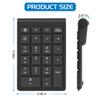 Foloda Wireless Number Pads, Numeric Keypad Numpad 22 Keys Portable 2.4 GHz Financial Accounting Number Keyboard Extensions 10 Key for Laptop, PC, Desktop, Surface Pro, Notebook view 3