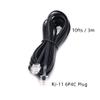 Sscon 10ft Black Telephone Landline Extension Cord Cable Line Wire with Standard RJ-11 6P4C Plug (Pack of 5) view 2