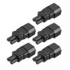 uxcell AC110-250V 10A Male IEC320 Male C14 to Female C5 Power Socket Adapter for Cord Connecting 5 Pcs view 1