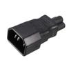 uxcell AC110-250V 10A Male IEC320 Male C14 to Female C5 Power Socket Adapter for Cord Connecting 5 Pcs view 2
