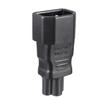 uxcell AC110-250V 10A Male IEC320 Male C14 to Female C5 Power Socket Adapter for Cord Connecting 5 Pcs view 3