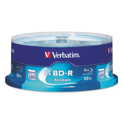 Verbatim BD-R 25GB 16X Disc Spindle, Box of 25