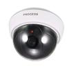 uxcell Fake Security Camera Dummy Dome CCTV with Blinking Red LED Warning Alert Light for Home Outdoor Indoor White view 1