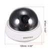 uxcell Fake Security Camera Dummy Dome CCTV with Blinking Red LED Warning Alert Light for Home Outdoor Indoor White view 2