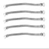 8" x 1/4" Braided Ground Straps (1/4" Ring to 1/4" Ring)-5pcs | Made in USA view 1