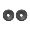 uxcell 2.5" Paper Speaker Cone Subwoofer Cones Drum Paper 0.5" Inner Diameter with Cloth Surround 2 Pcs view 1