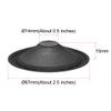 uxcell 2.5" Paper Speaker Cone Subwoofer Cones Drum Paper 0.5" Inner Diameter with Cloth Surround 2 Pcs view 2