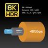 Zeskit Certified 2.1 8K HDMI Cable 48Gbps 4K120Hz Compatible with Soundbar eARC HDR10 VRR Dolby Vision Atmos HDCP 2.2 & 2.3 Gaming PS5 Xbox Series X Apple TV Roku Monitor (Ultra High Speed Maya 6ft) view 2