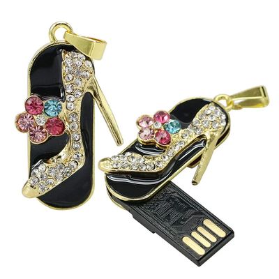 16GB Necklace Shape USB Flash Drive USB Drives Memory Stick Thumb Drives USB 2.0 Disk Pen Drive Date Storage Flash Disk Zip Drive USB Stick USB Drive (High Heels)