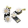 4GB Necklace Shape USB Flash Drive USB Drives Memory Stick Thumb Drives USB 2.0 Disk Pen Drive Date Storage Flash Disk Zip Drive USB Stick USB Drive (Chrysanthemum) view 1