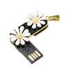 4GB Necklace Shape USB Flash Drive USB Drives Memory Stick Thumb Drives USB 2.0 Disk Pen Drive Date Storage Flash Disk Zip Drive USB Stick USB Drive (Chrysanthemum) view 2