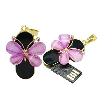 16GB Butterfly Shape USB Flash Drive USB Drives Memory Stick Thumb Drives USB 2.0 Disk Pen Drive Date Storage Zip Drive Jump Drive USB Stick USB Drive (Purple)