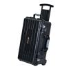 MEIJIA All Weather Rolling Waterproof Protective Case, Hard Camera Case,Dry Case with Retractable Pull Handle and Wheels,Foam Inserted, Elegant Black,22 x13.81x9inches view 1