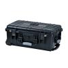 MEIJIA All Weather Rolling Waterproof Protective Case, Hard Camera Case,Dry Case with Retractable Pull Handle and Wheels,Foam Inserted, Elegant Black,22 x13.81x9inches view 2