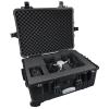 MEIJIA All Weather Rolling Waterproof Protective Case, Hard Camera Case,Dry Case with Retractable Pull Handle and Wheels,Foam Inserted, Elegant Black,22 x13.81x9inches view 3