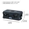 MEIJIA All Weather Rolling Waterproof Protective Case, Hard Camera Case,Dry Case with Retractable Pull Handle and Wheels,Foam Inserted, Elegant Black,22 x13.81x9inches view 4