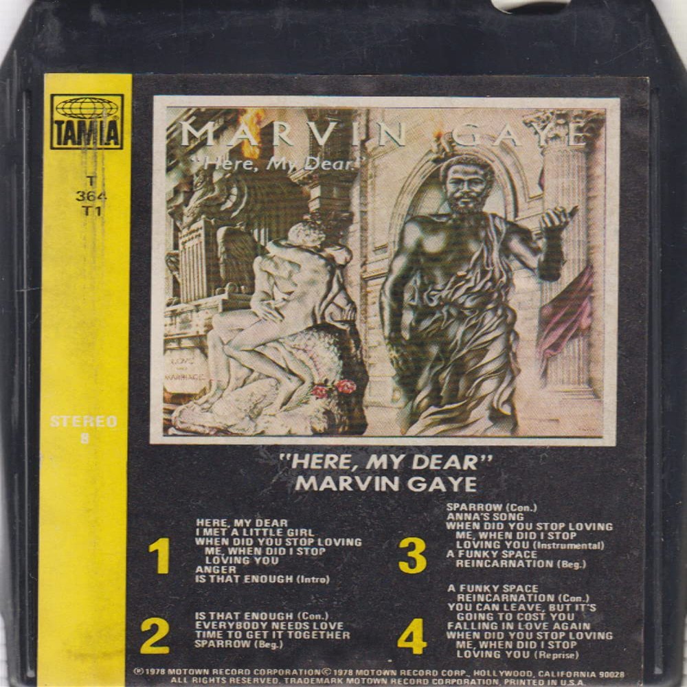 Marvin Gaye: Here, My Dear -22991 8 Track Tape