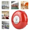 Fire School Safety Fire Alarm Bell, 24V Metal Round Alarm, Security Fire Alarm Bell with Clanging Sound Multipurpose Alarm Bell view 4