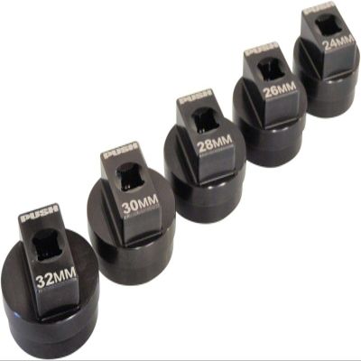 PUSH Industries Chamferless 3/8 Drive Socket Set 24/26/28/30/32mm