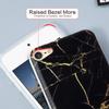 IDWELL iPod Touch Case with Screen Protectors, Slim FIT Anti-Scratch Flexible Soft TPU Bumper Hybrid Shockproof Protective Case for iPod Touch 5/6/7, Black Marble view 2