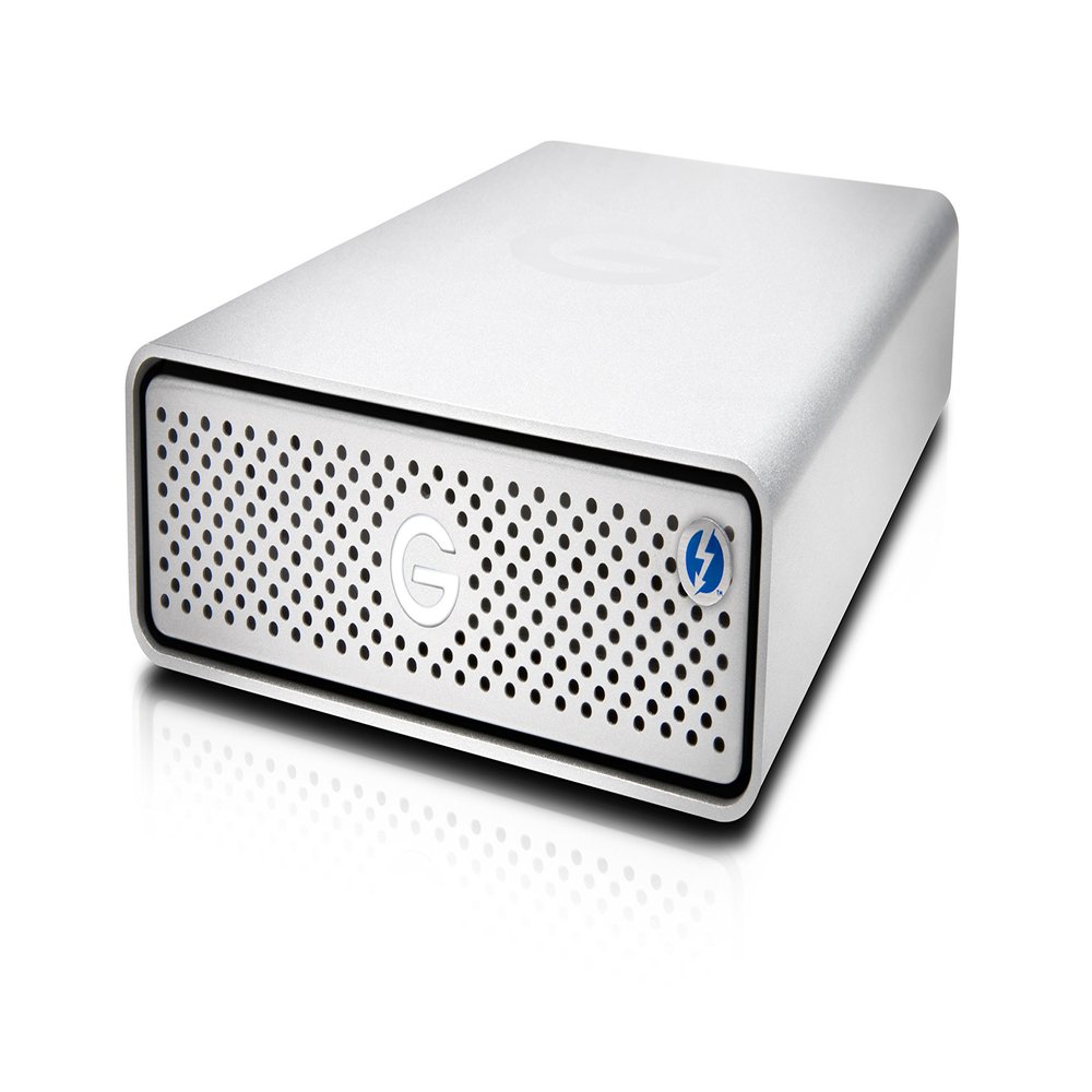 G-Technology 14TB G-DRIVE with Thunderbolt 3 and USB-C Desktop External Hard Drive, Silver - 0G10427-1